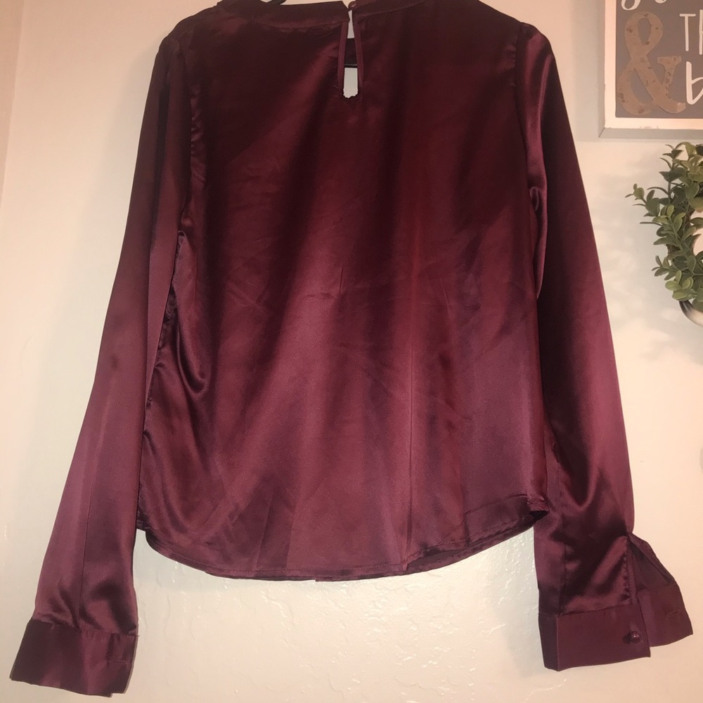 Burgundy blouse